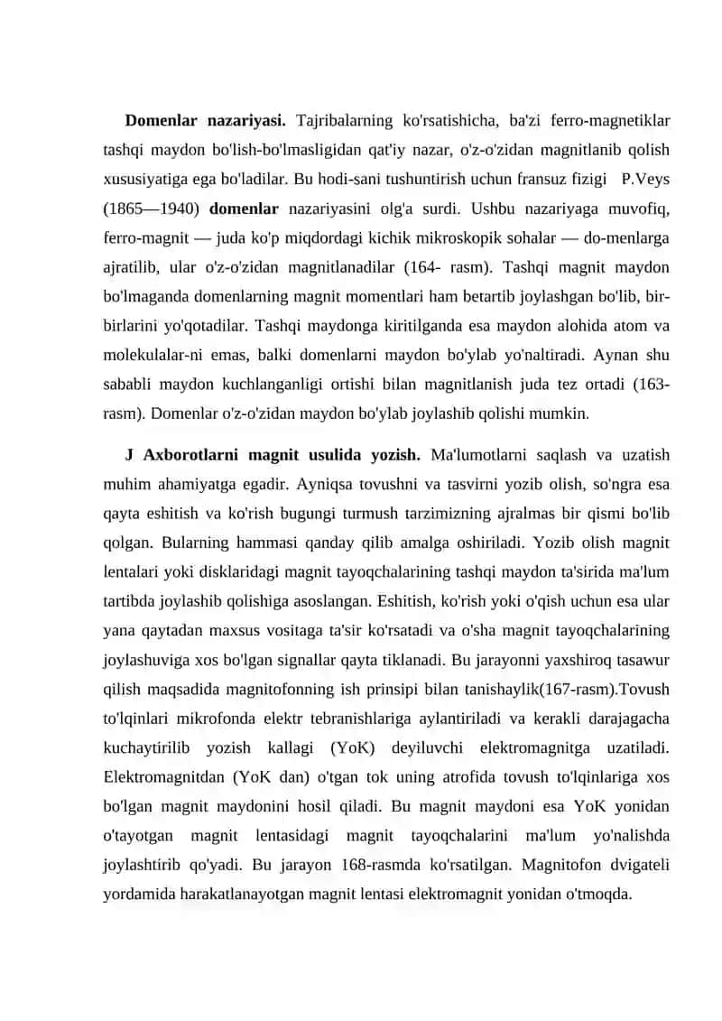 QATTIQ JISMLARNING MAGNIT XOSSALARI 4