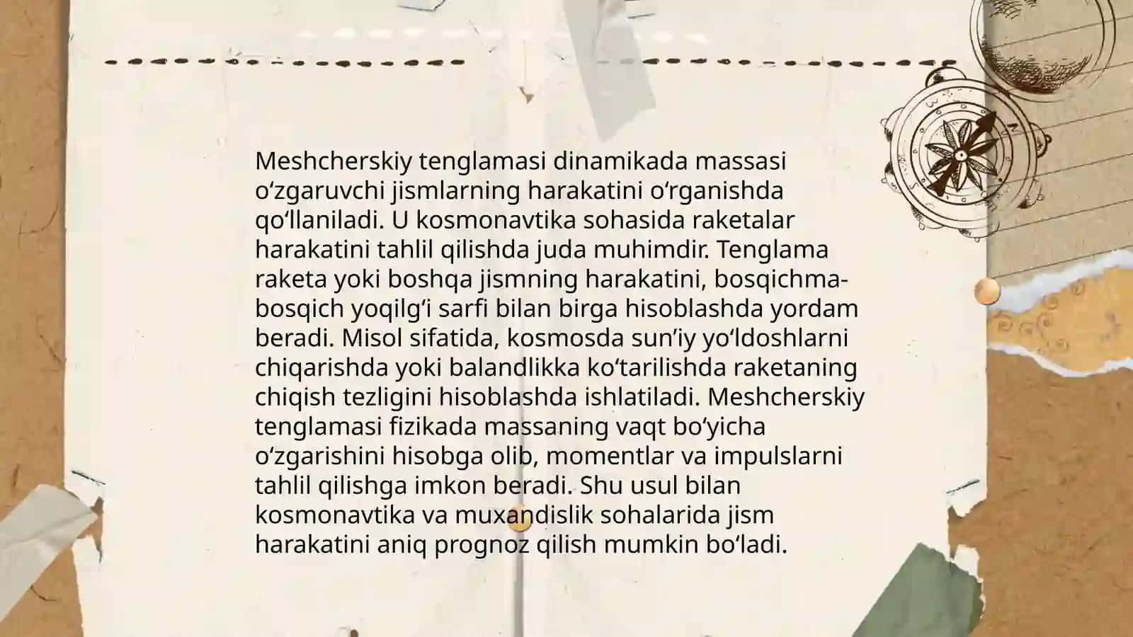 Meshcheriskiy tenglamasi 4