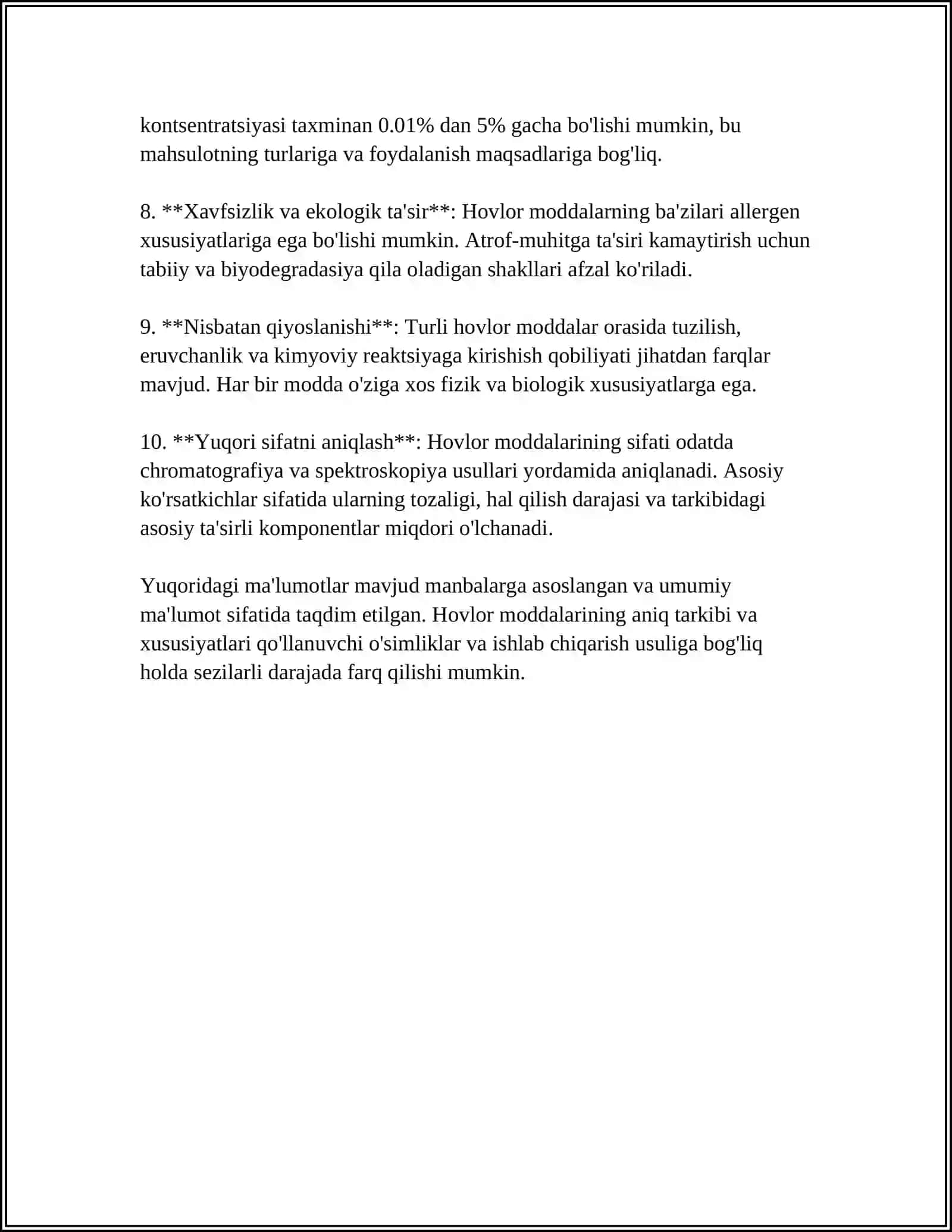 HAB DORILAR TAYYORLASHDA ISHLATILADIGAN YORDAMCHI MODDALAR 4