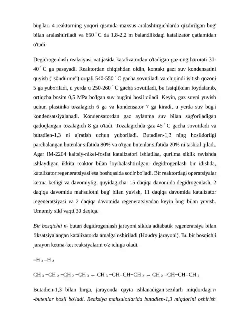 1,3-butadien ishlab chiqarish 4