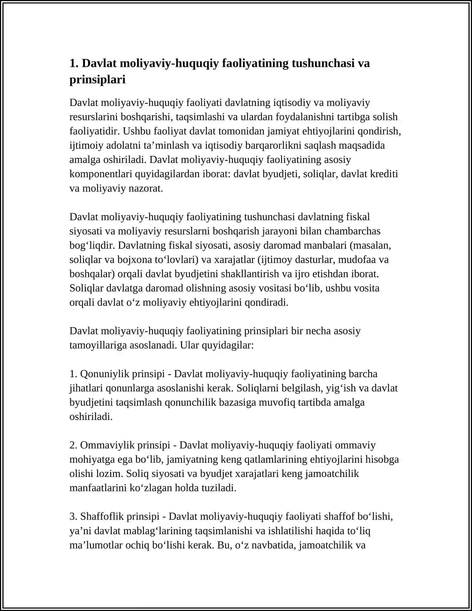 DAVLAT MOLIYAVIY HUQUQIY FAOLIYAT ASOSLARI 4