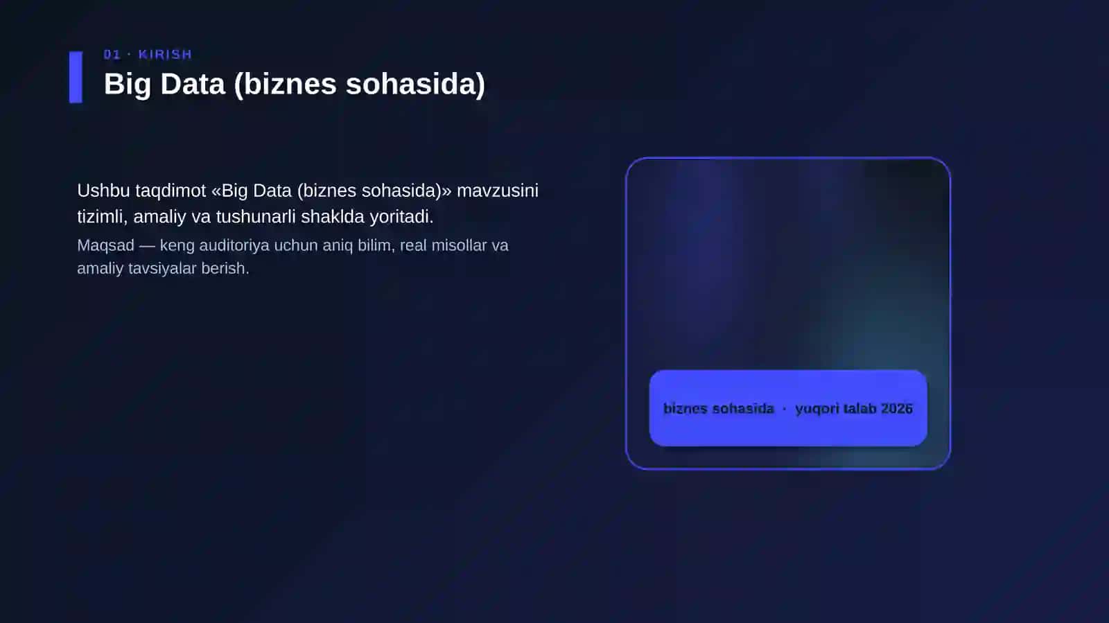 Big Data (biznes sohasida) 4