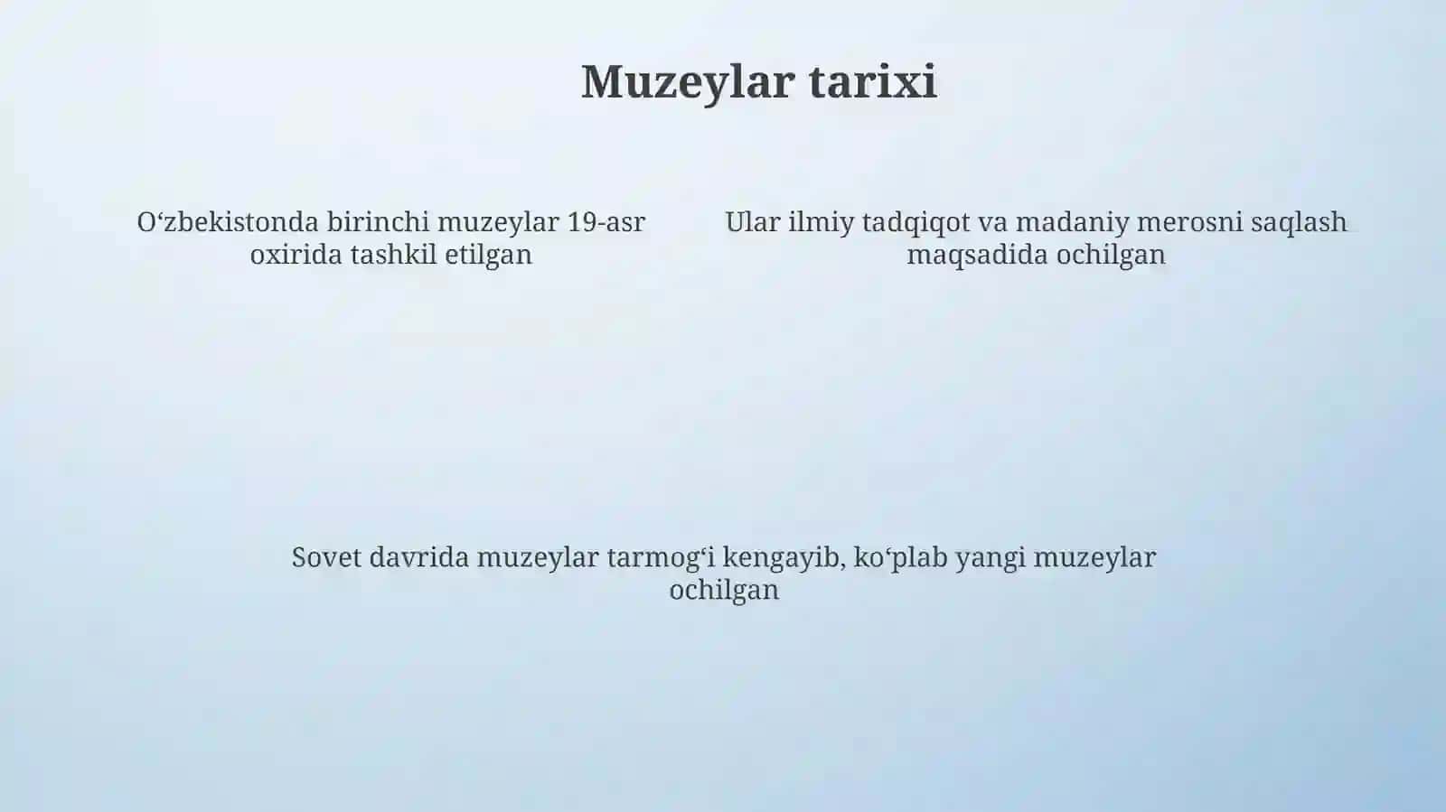 O‘zbekiston muzeylari 4