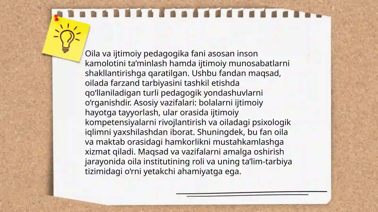 Oila va ijtimoiy pedagogika fanining umumiy fanlar tizimida tutgan o'rni 4