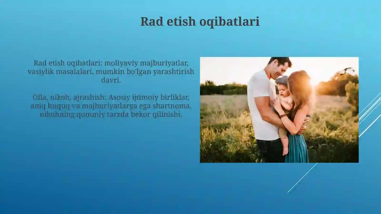 Islomhuquhshunisligidaoila,nikoh,taloq,idda,zihortushunchalarinitariflash 4