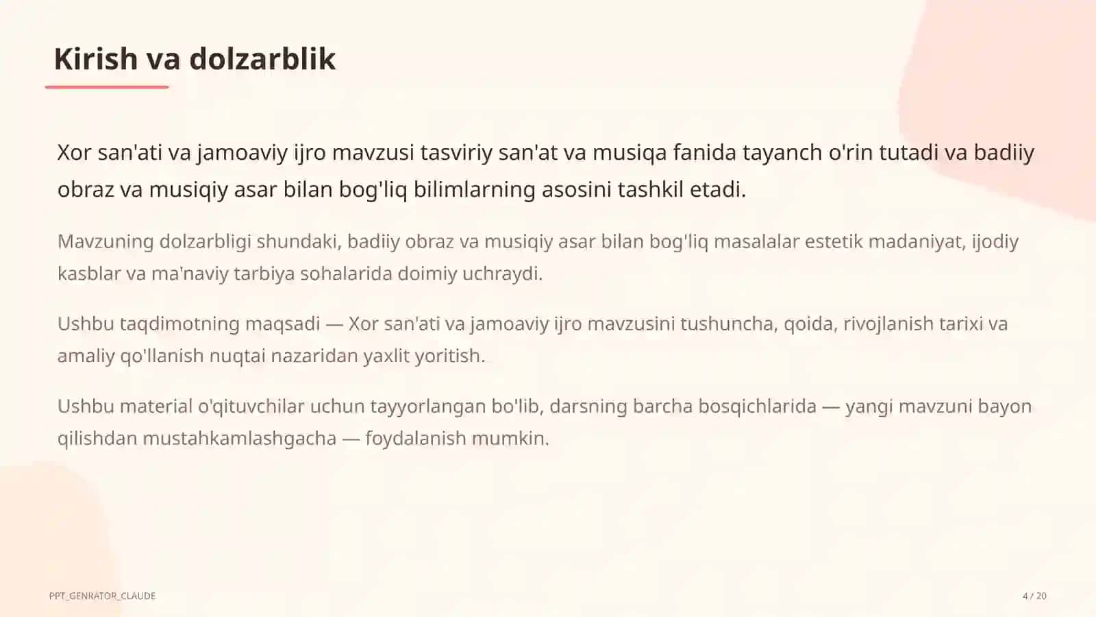 Xor san'ati va jamoaviy ijro (7-sinf) 4