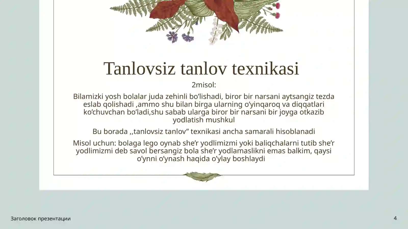 NLP Texnikalari 4