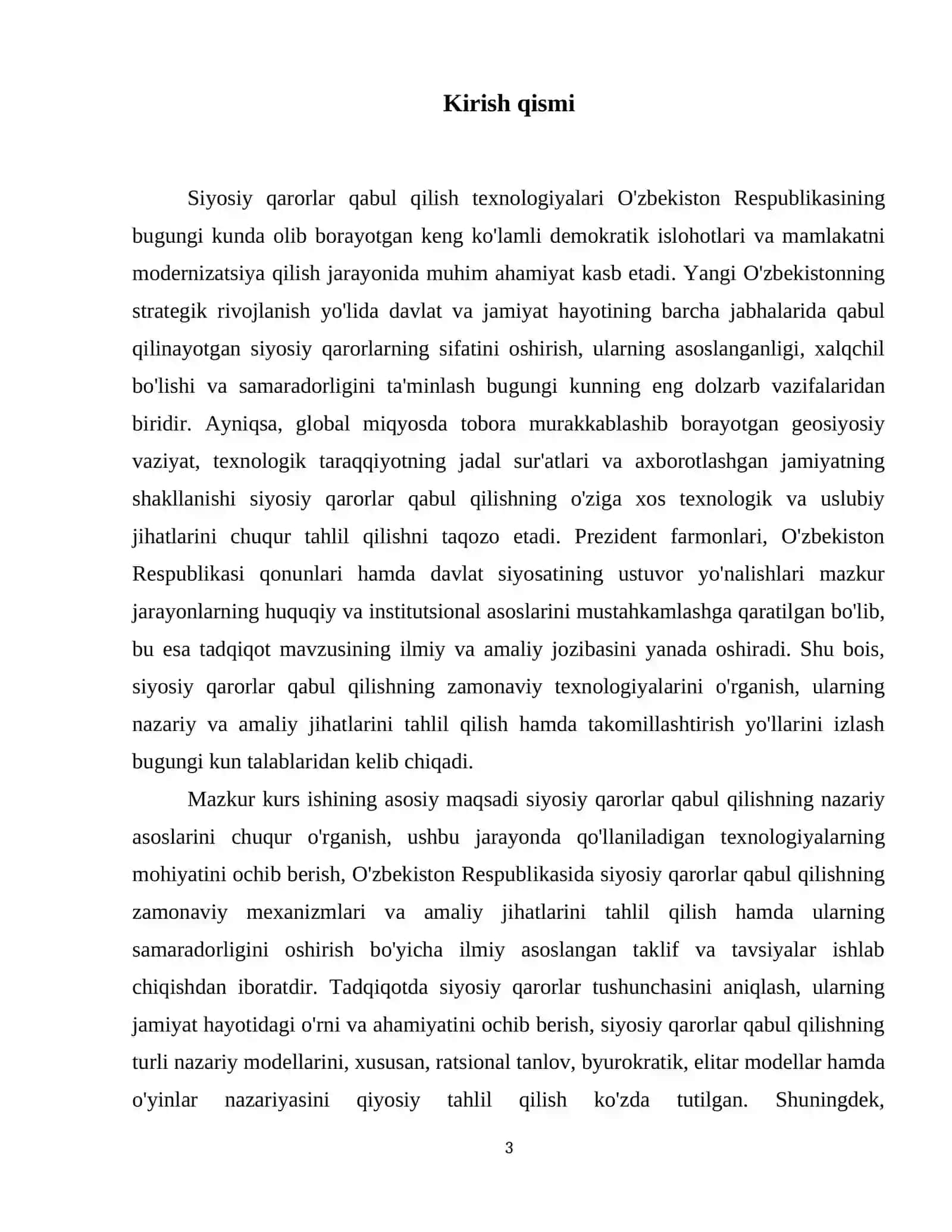 Siyosiy qarorlar qabul qilish texnologiyalari 4