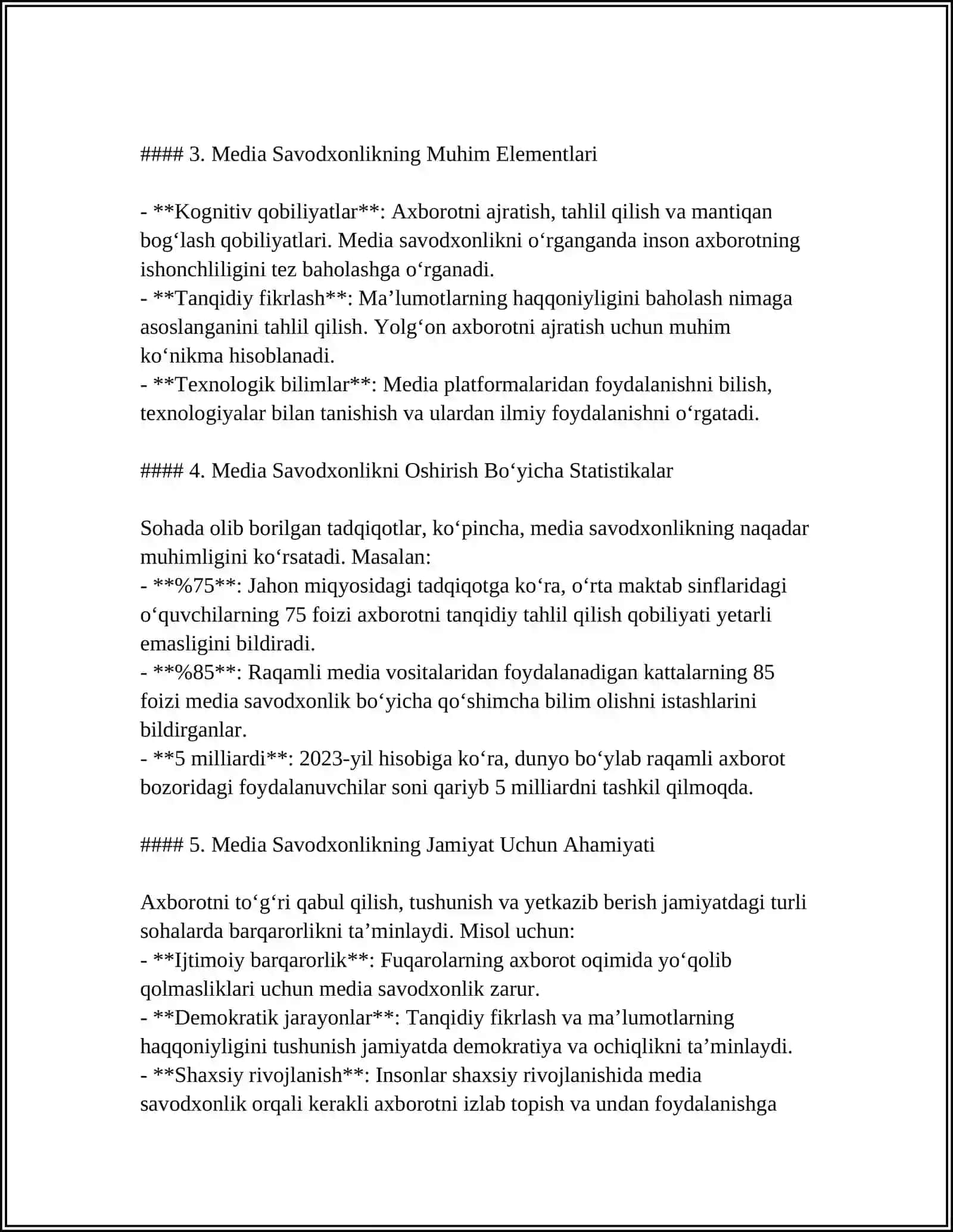 MEDIA SAVODXONLIKNI RIVOJLANTIRISH USULLARI 4