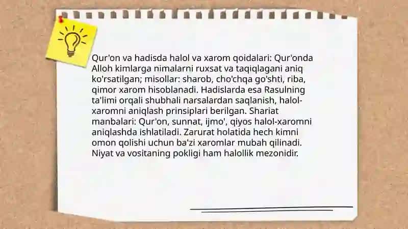 Halol va Xarom 4