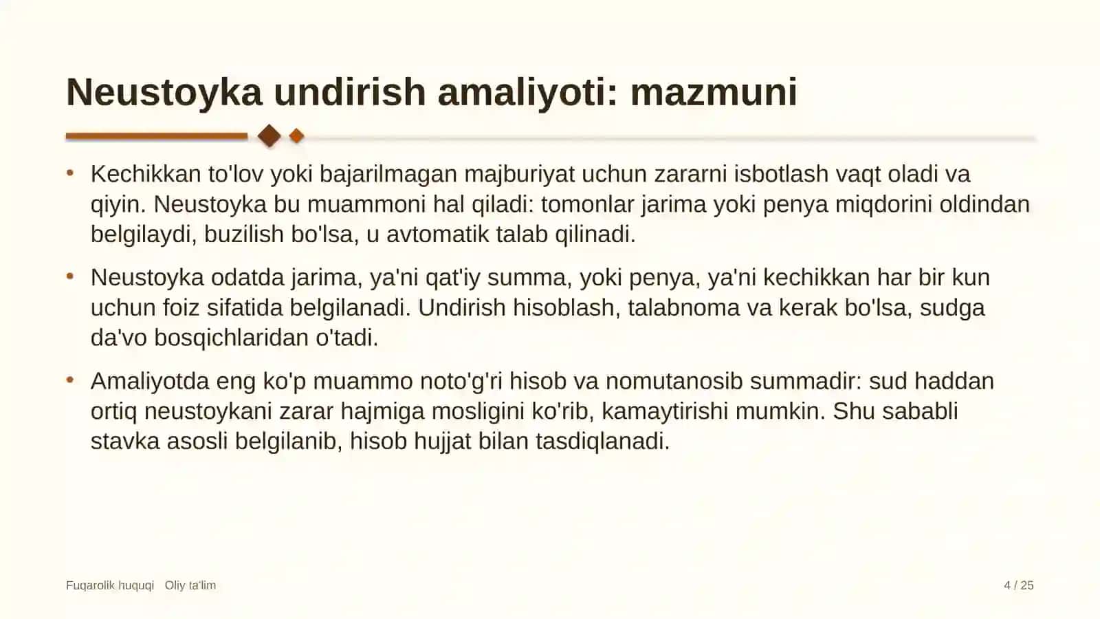 davlat banklarida neustoyka undirish amaliyoti 9475 4