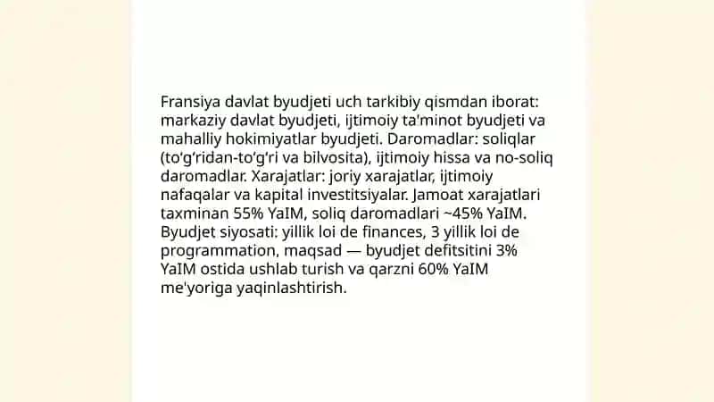 Fransiya davlat iqtisodiyoti va soliq tizimi 4
