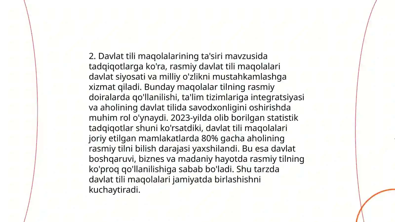Davlat tili haqidagi gazeta maqolasi tahlili 4