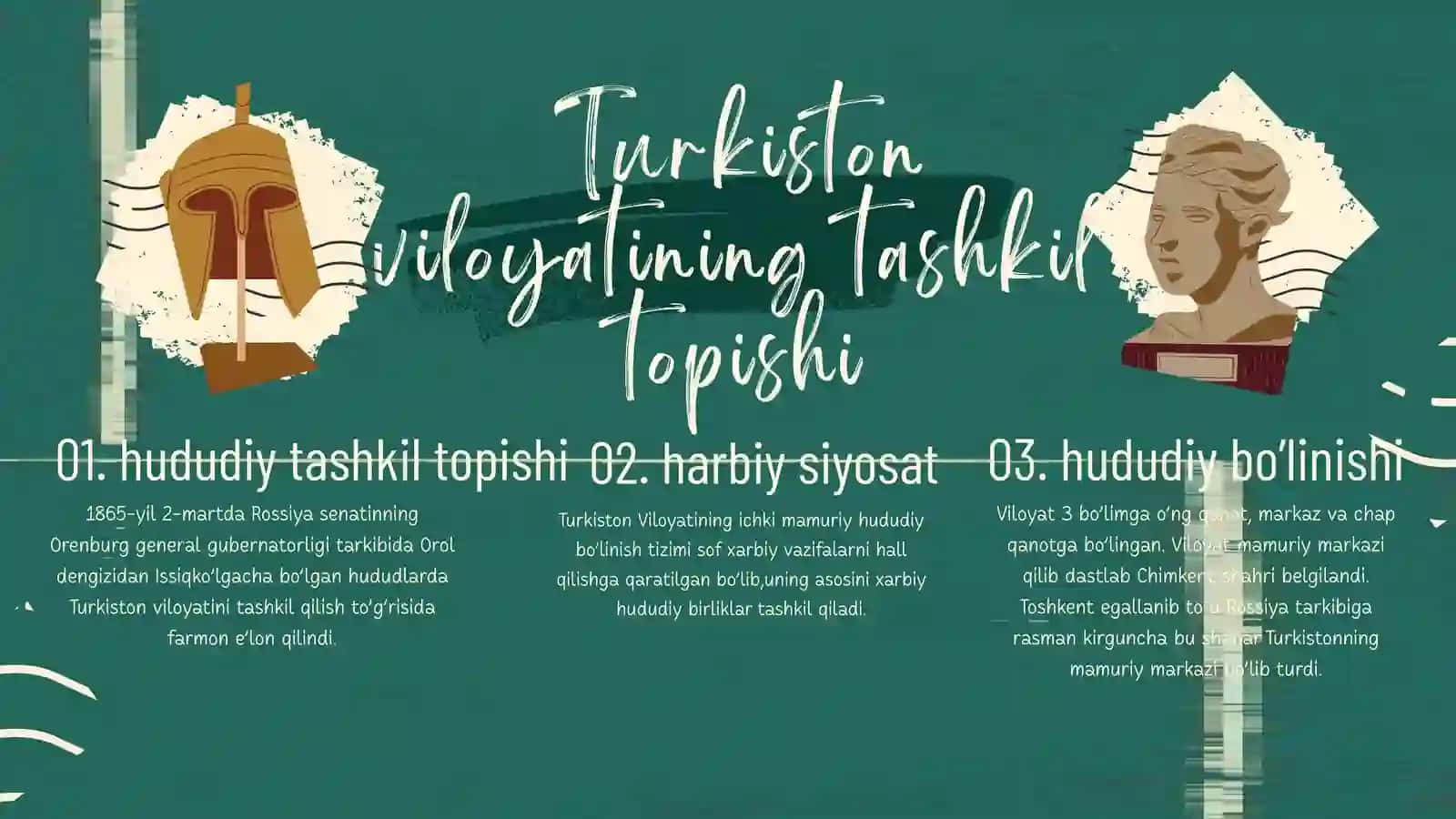 TURKISTONDA  CHor mustamlaka TIZIMI 1847-1917 4