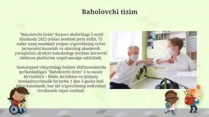 Shifoxonalarda uzoq davolanuvchi maktab oʻquvchilarini ta'lim va tarbiyalash konsepsiyasi 4