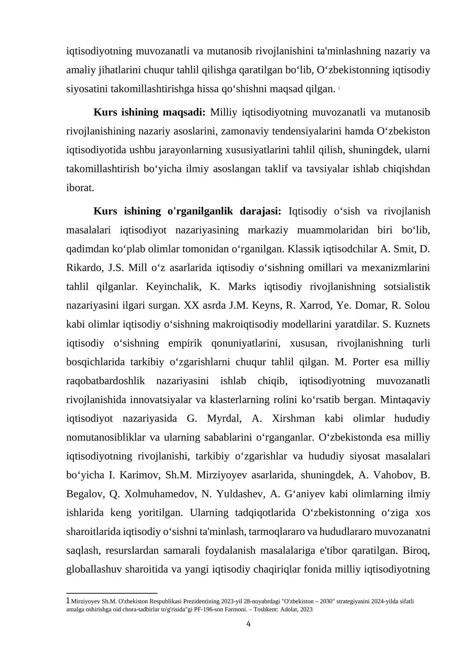 MILLIY IQTISODIYOTNING MUVOZANATLI VA MUTANOSIB RIVOJLANISH MASALALARI 4
