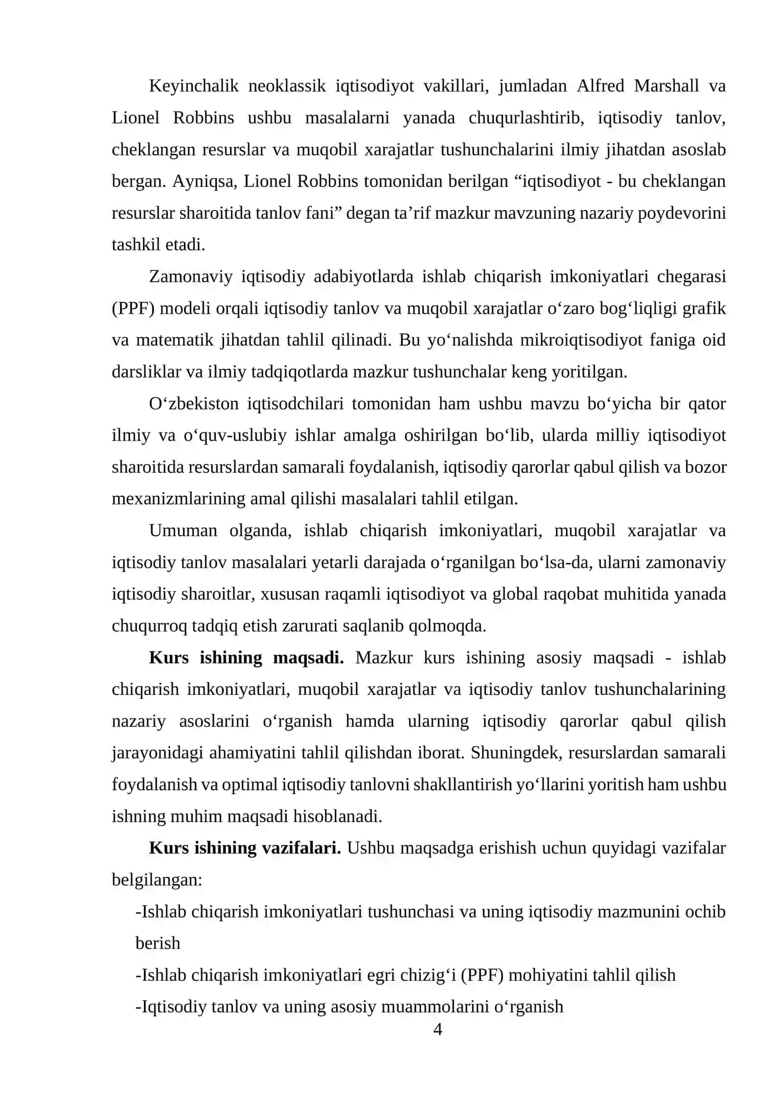 Transport iqtisodiyoti kurs ishi 4