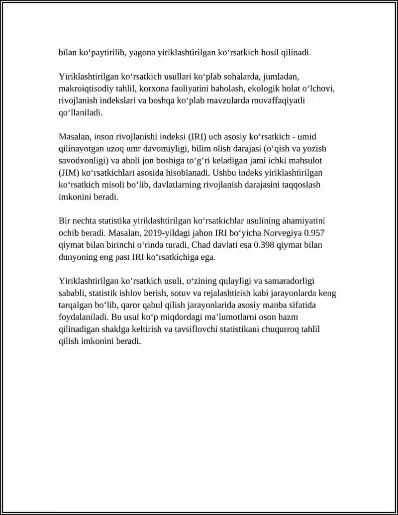 QURILISH REJALASHTIRILAYOTGAN BINONING DASTLABKI QIYMATINI YIRIKLASHTIRILGAN KORSATKICH USULIDA HISOBLASH 4