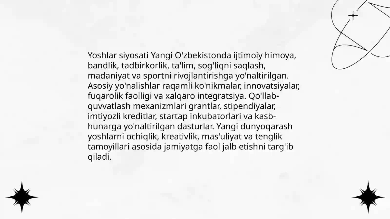 Yangi O'zbekiston - yangi dunyoqarash 4