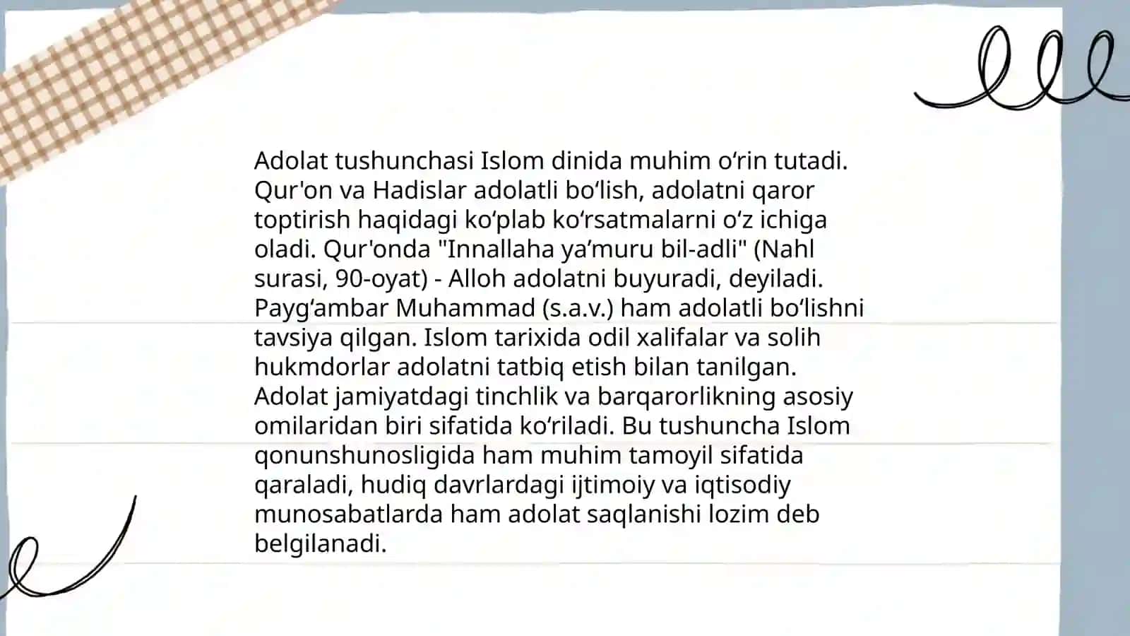 Islomda ijtimoiy tenglik, adolat va vatanparvarlikning mohiyati 4