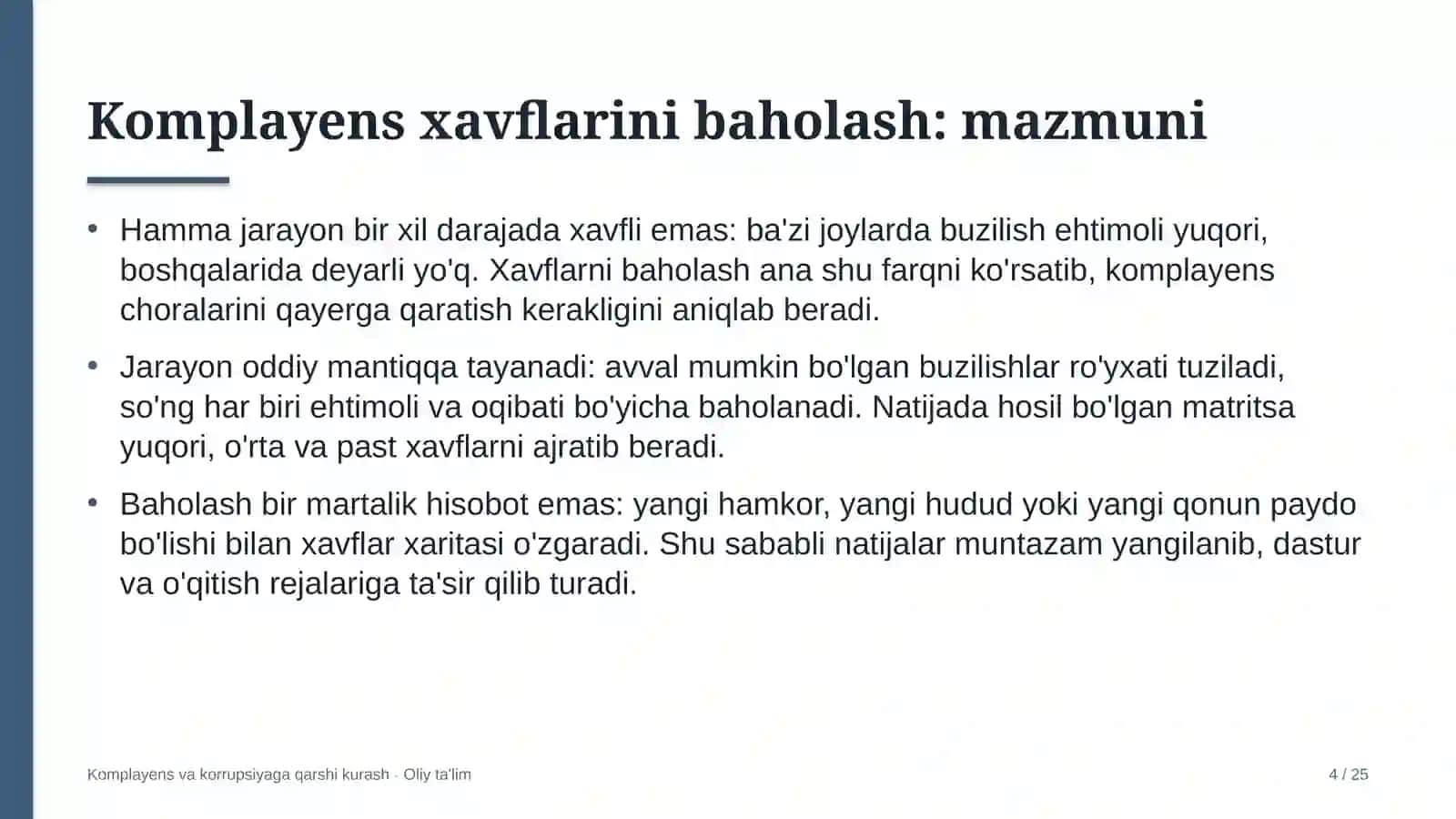 Biosfera rezervatlarida komplayens xavflarini baholash 4