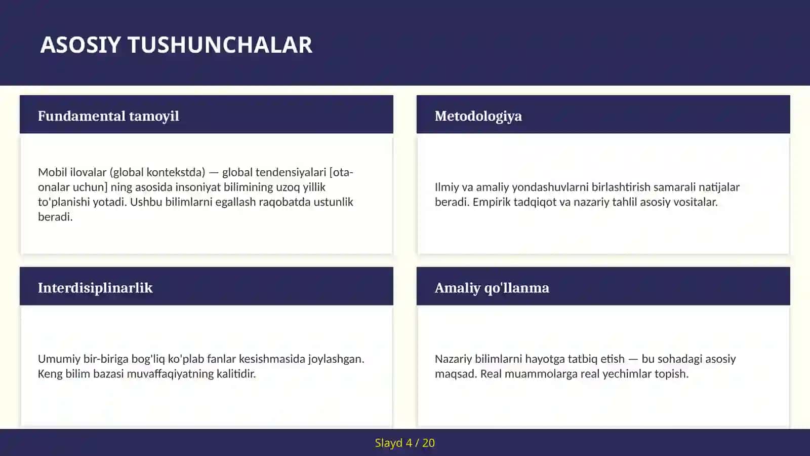 MOBIL ILOVALAR (GLOBAL KONTEKSTDA) — GLOBAL TENDENSIYALARI [OTA-ONALAR UCHUN] 4