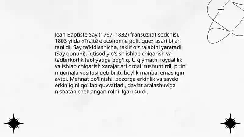 Klassik iqtisodiy maktabga muqobil gʻoyalarning vujudga kelishi 4