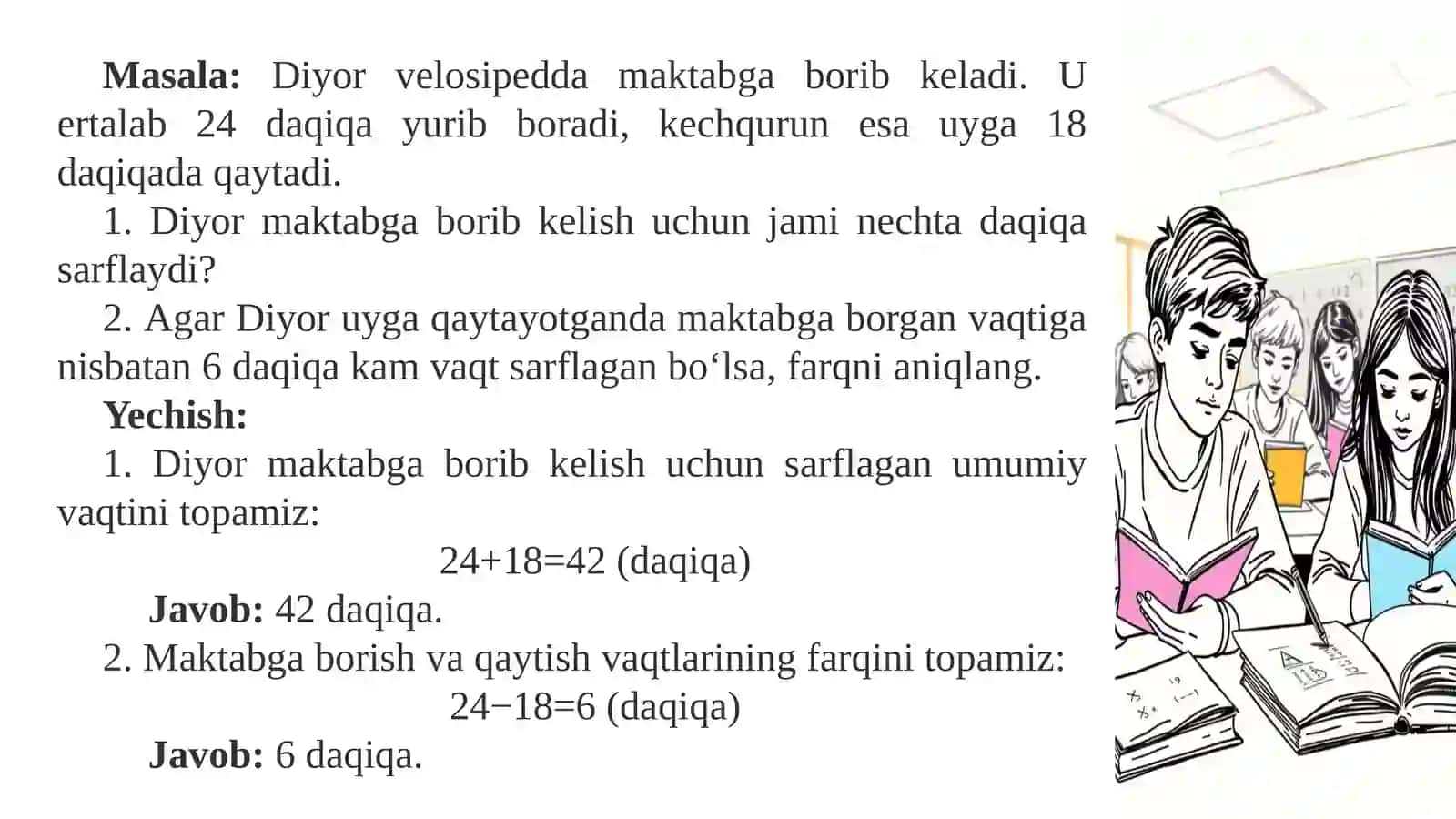 Yig‘indi va qoldiqni topishga doir masalalar 4
