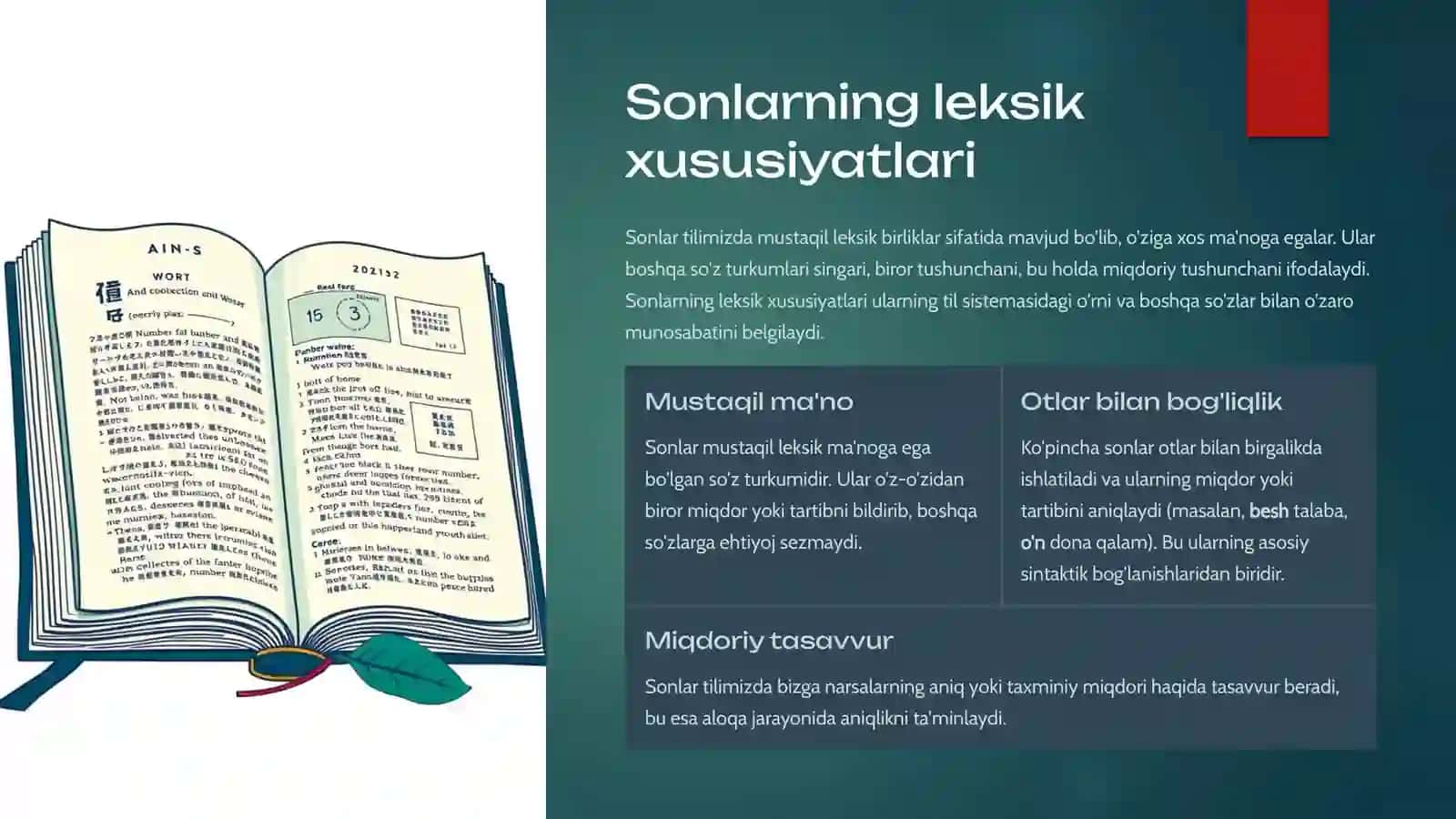 Sonning ta'rifi va leksik-grammatik xususiyatlari 4
