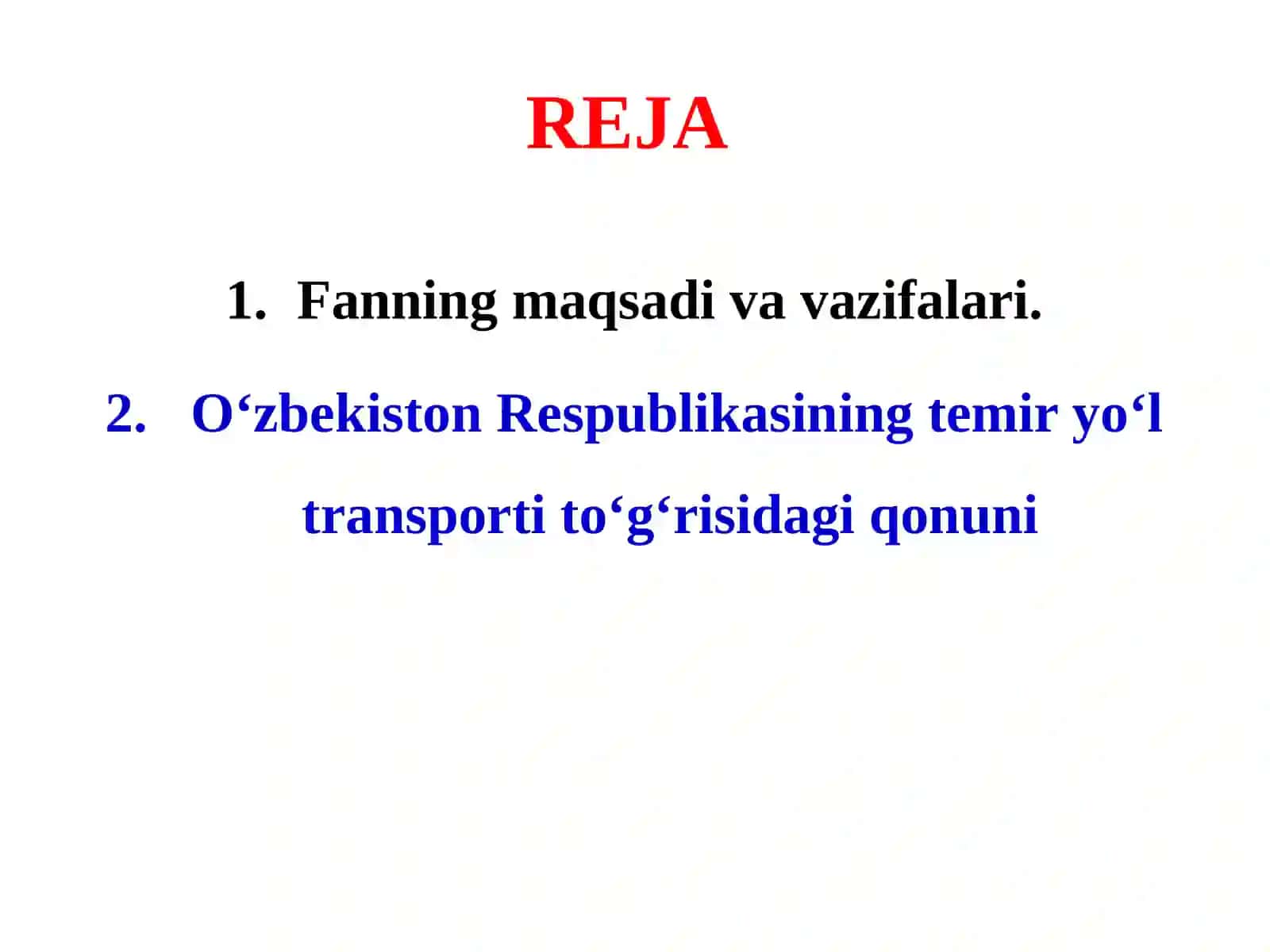 MA’RUZA O‘QITUVCHISI:“Transportharakatinitashkiletish”kafedrasidotsenti,PhDButunov Dilmurod Baxodirovich 4