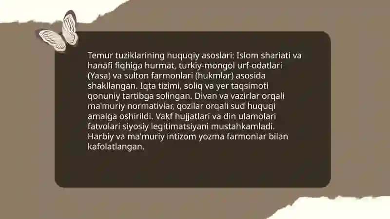 Temur tuziklari 4