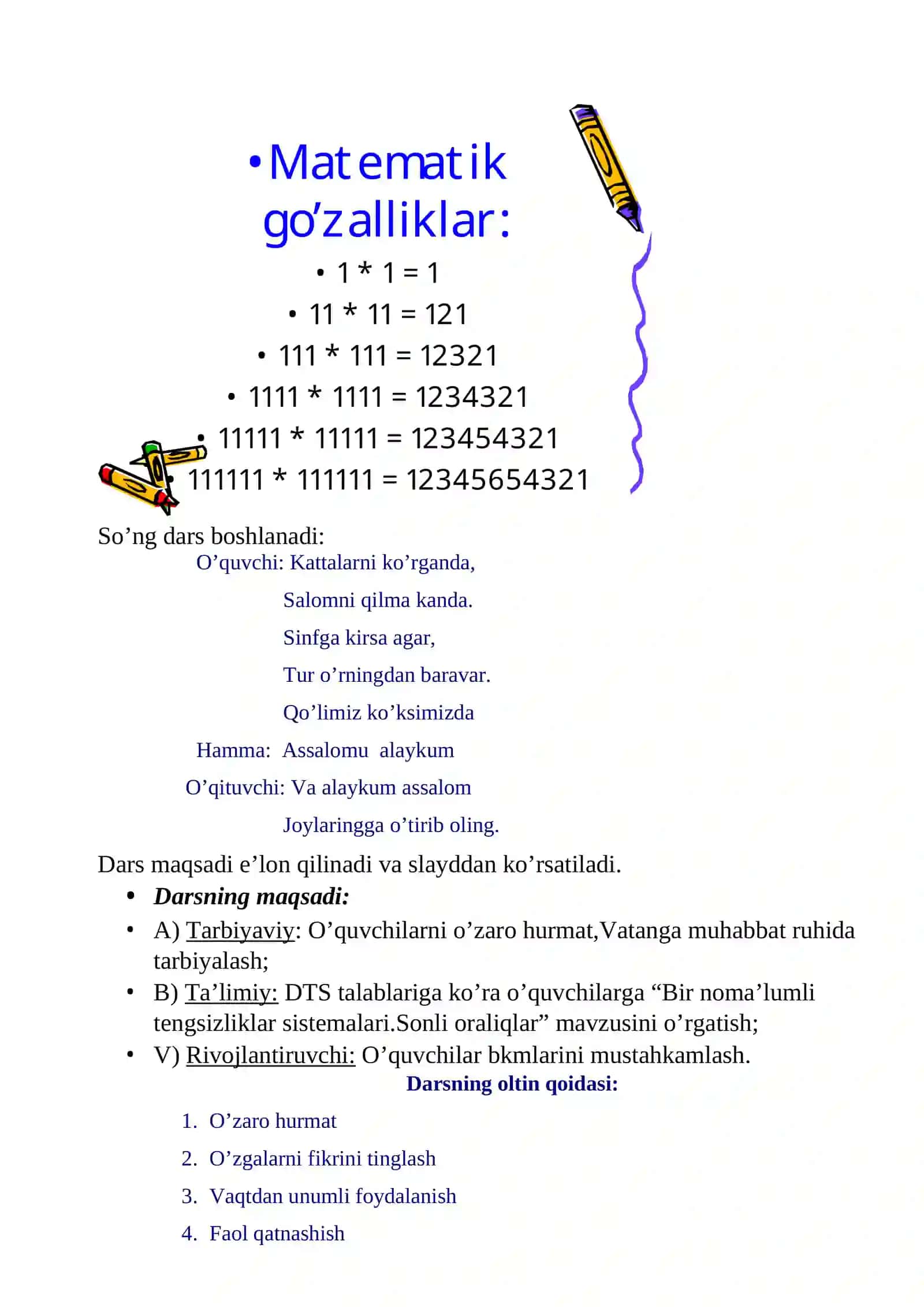 8-SINF UCHUN BIR SOATLIK DARS GEOMTRY ISHLANMASI 4
