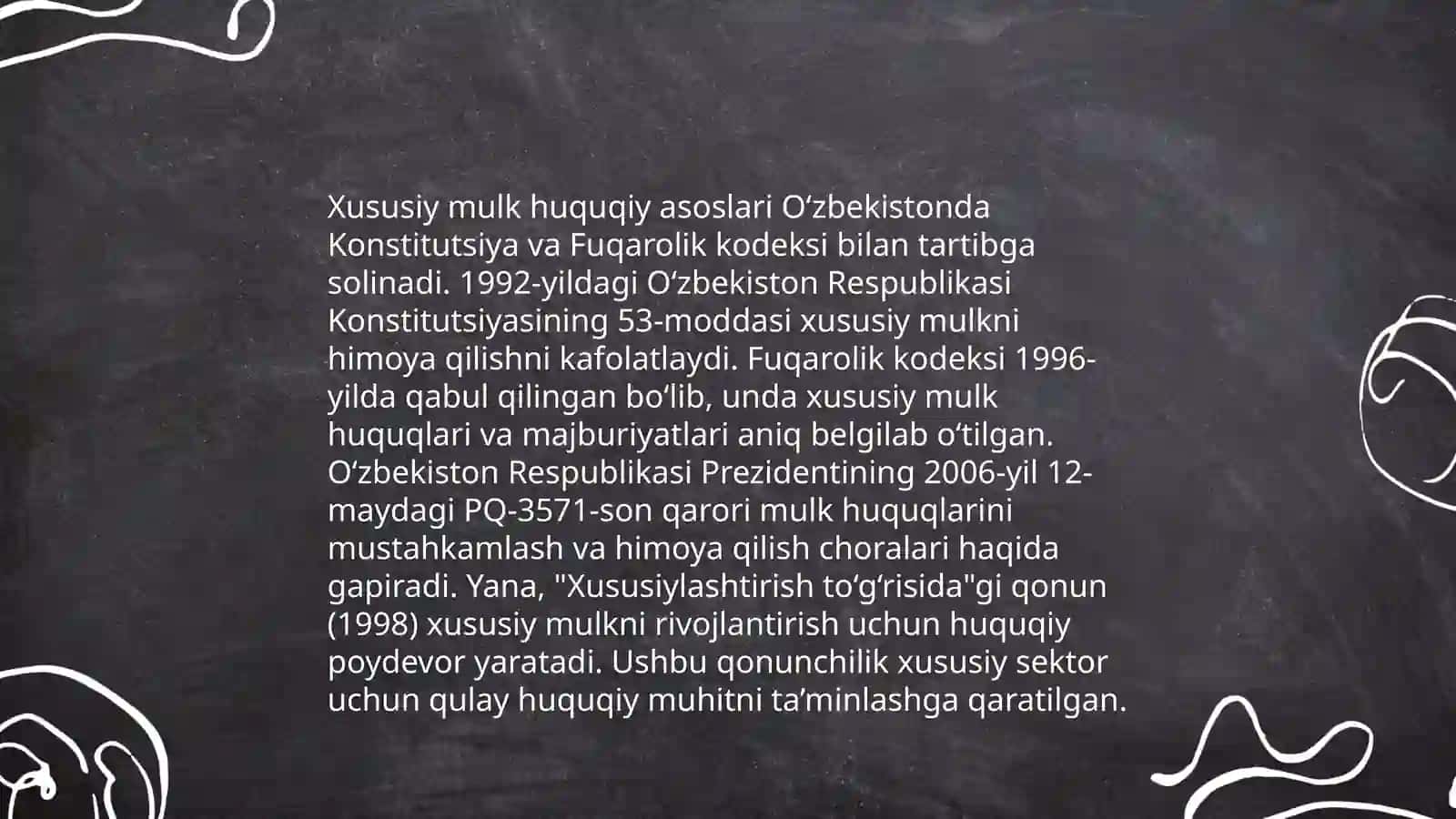 Xususiy mulkchilik tarmogi 4