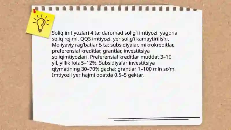 Kichik fermer xoʻjaliklari rivoji: imtiyoz va cheklovlar 4