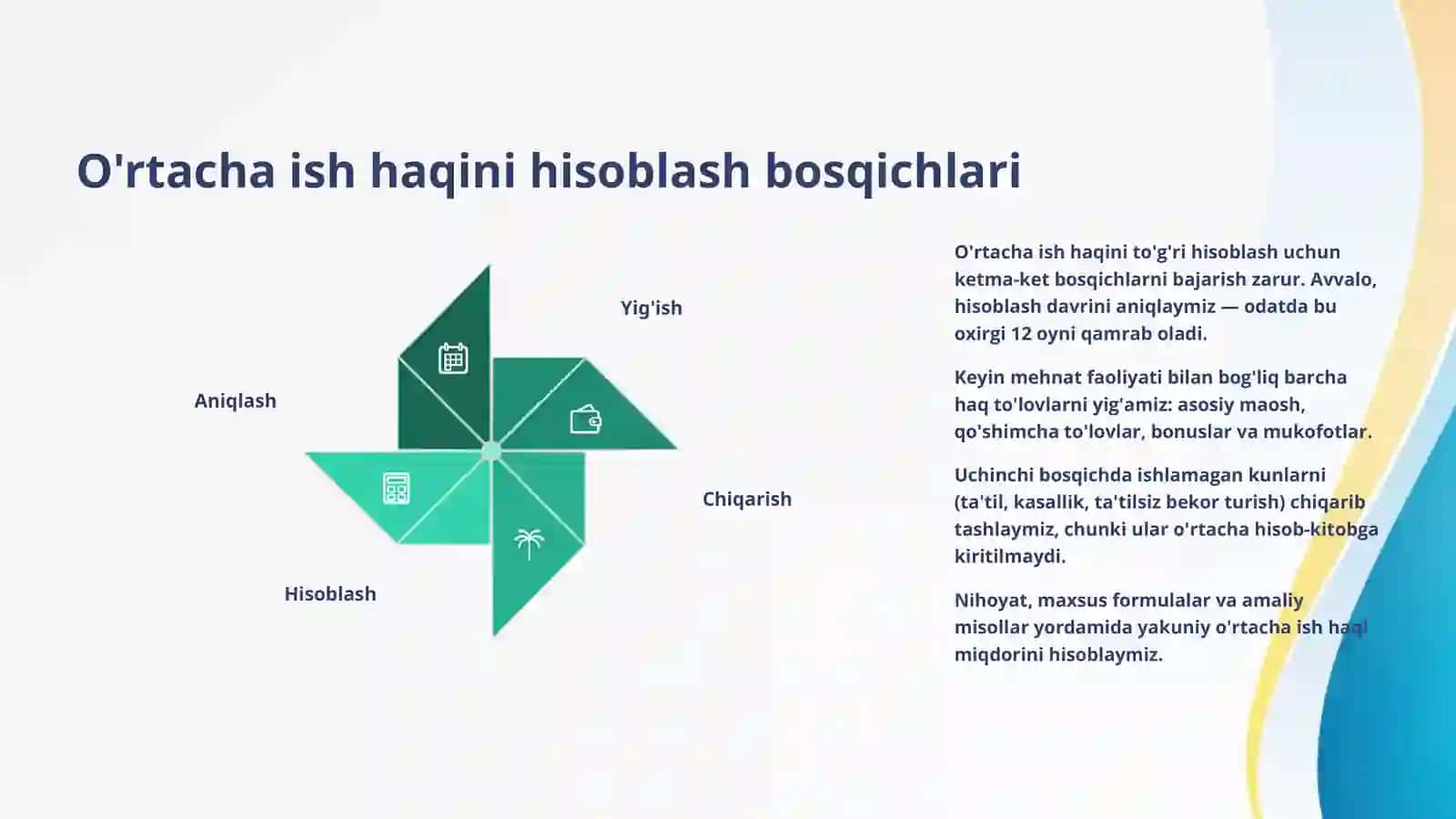 Mehnat haqi va unga haq to'lash hisobi 4