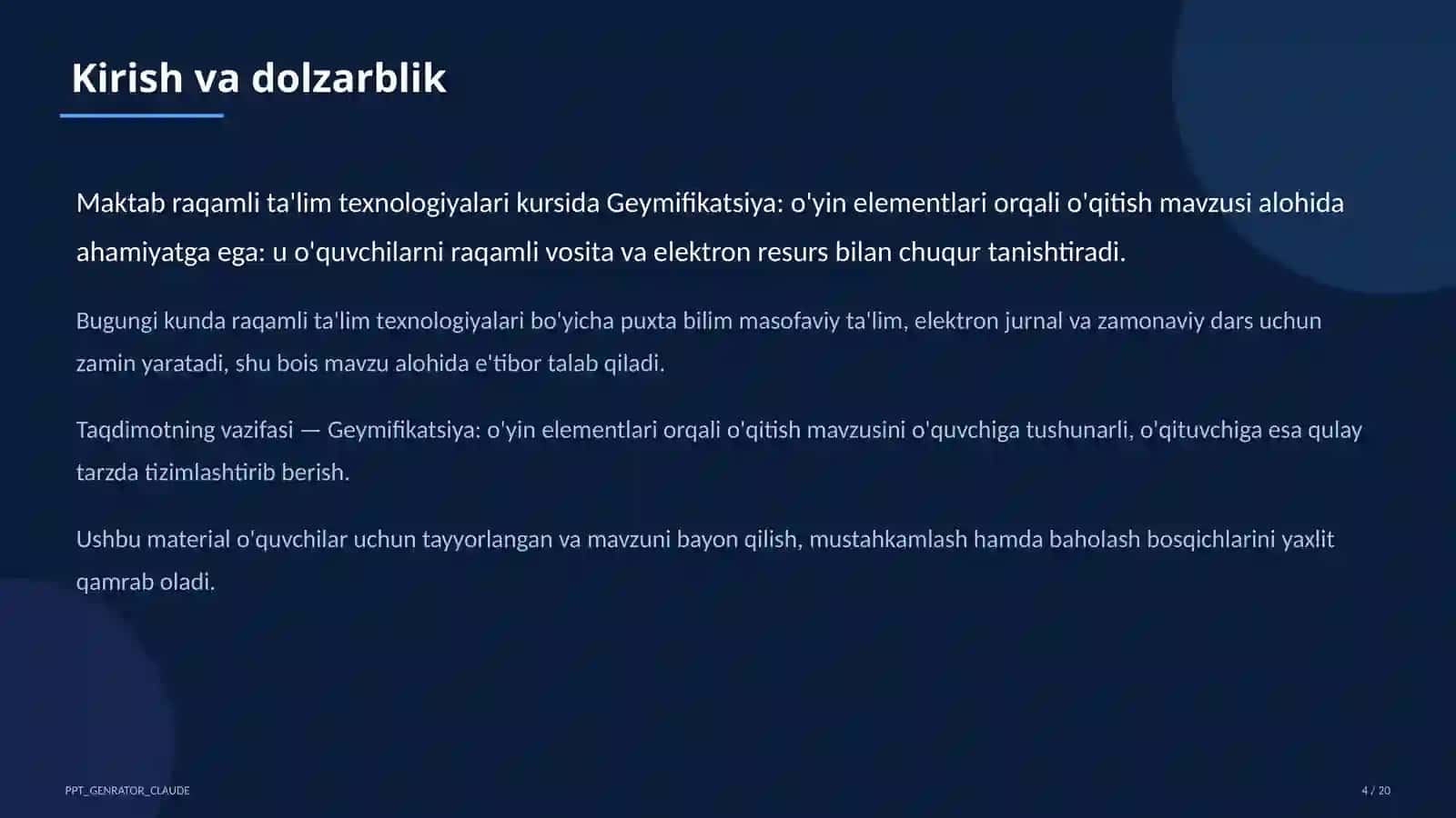 Geymifikatsiya: o'yin elementlari orqali o'qitish 4