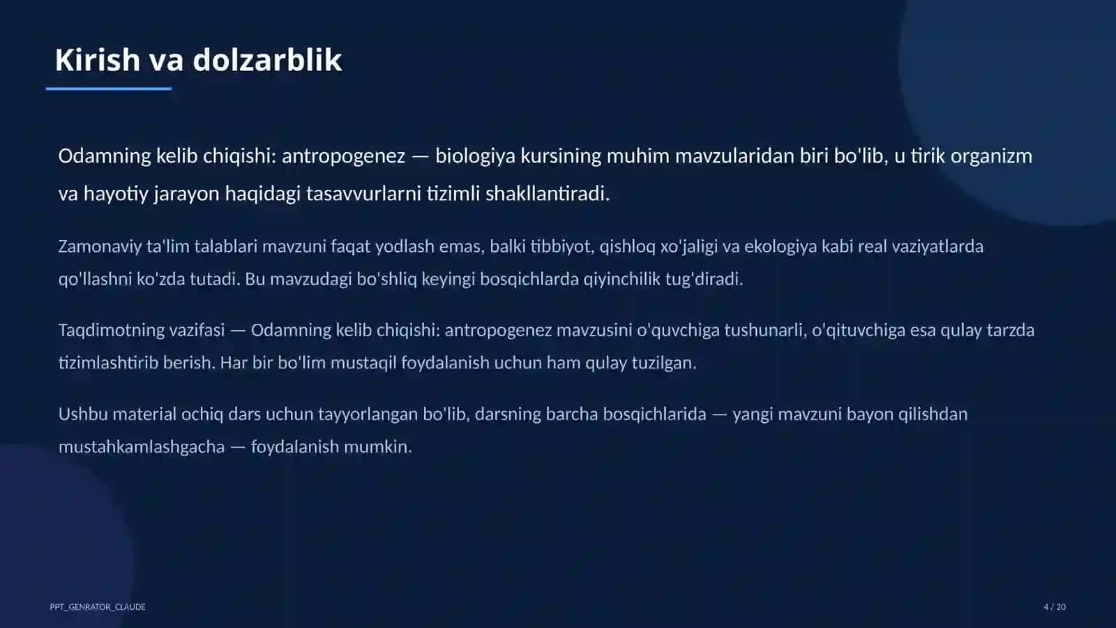 Odamning kelib chiqishi: antropogenez (11-sinf) 4