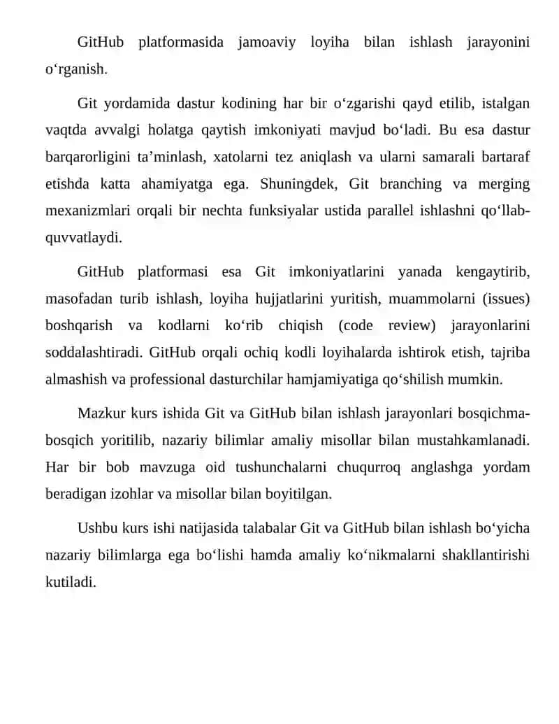 Git va GitHub bilan ishlash 4
