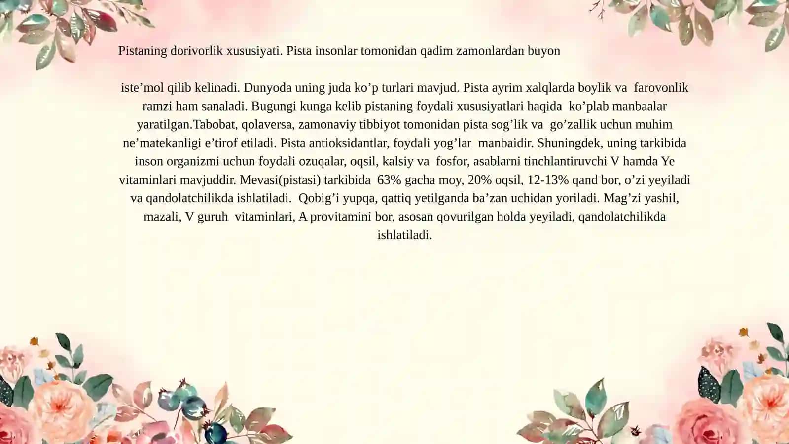 O'rta Osiyoning pistazorlari 4