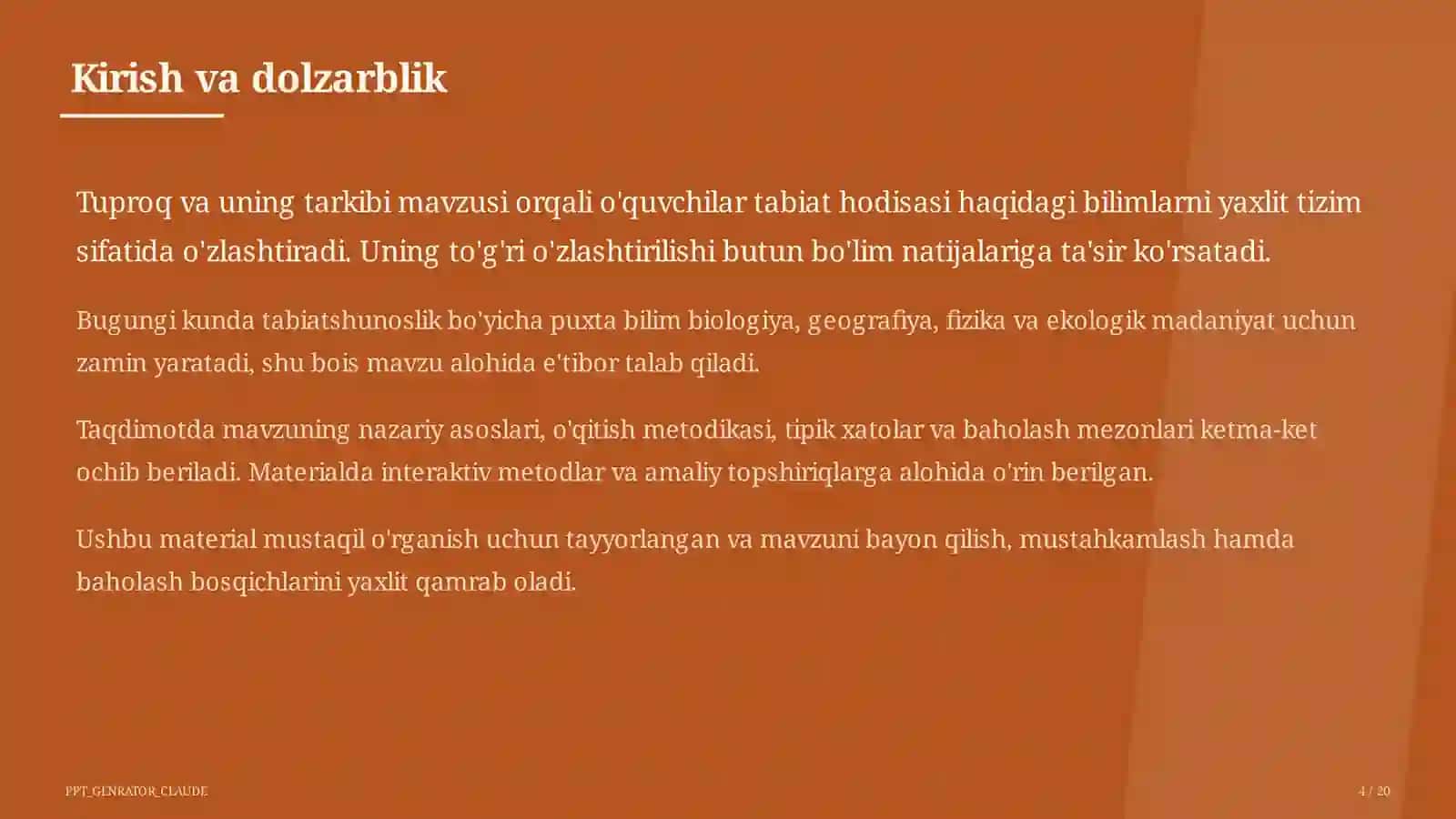 Tuproq va uning tarkibi (2-sinf) 4