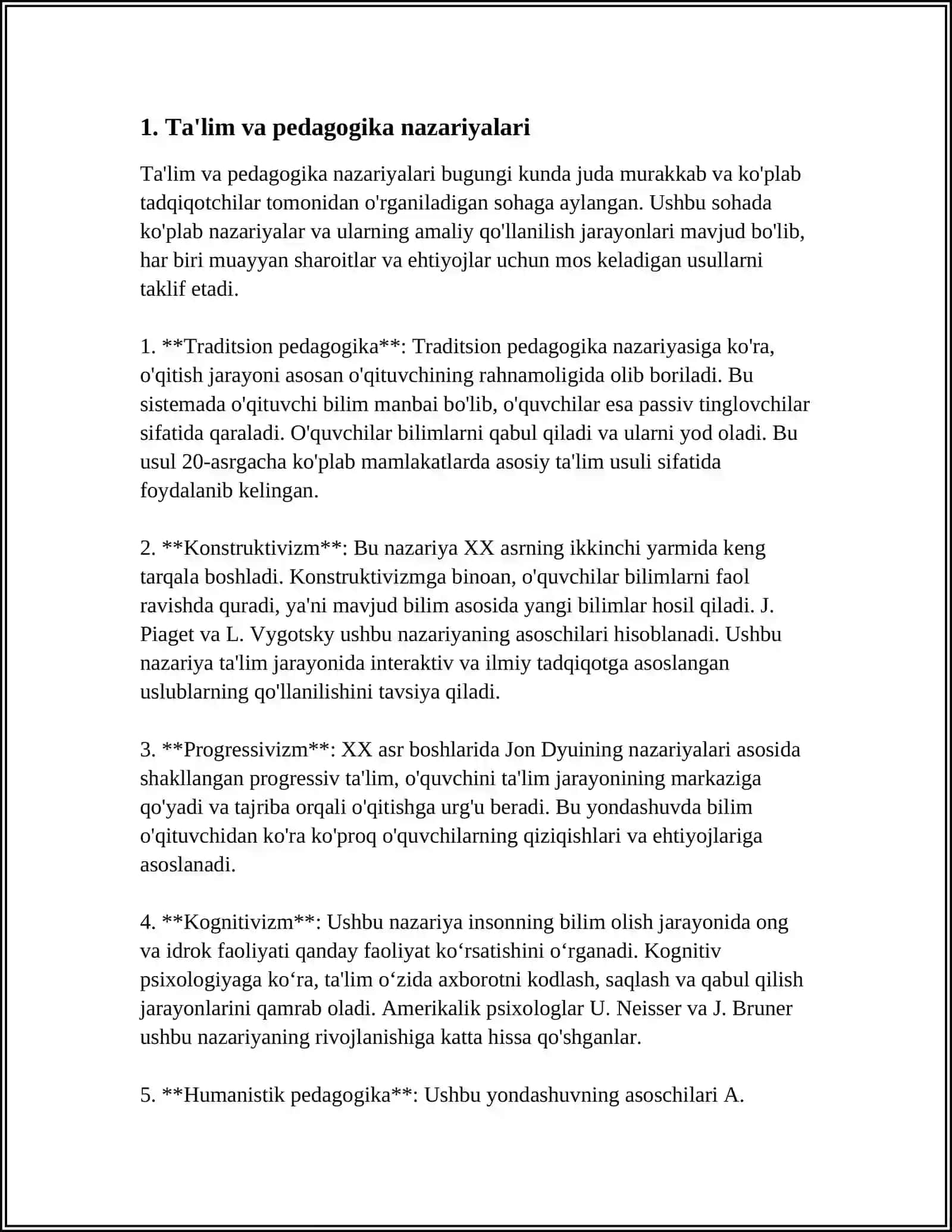 MAKTABGACHA TAʼLIM TASHKILOTI TARBIYACHISI SHAXSIGA QOʻYILADIGAN TALABLAR 4