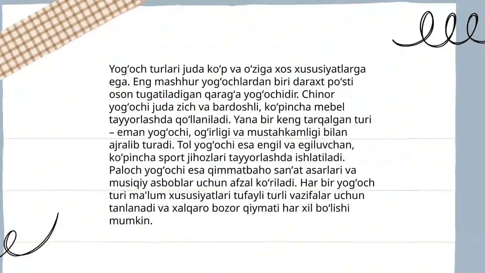 Yoĝoch materiallari va ularni quritish 4