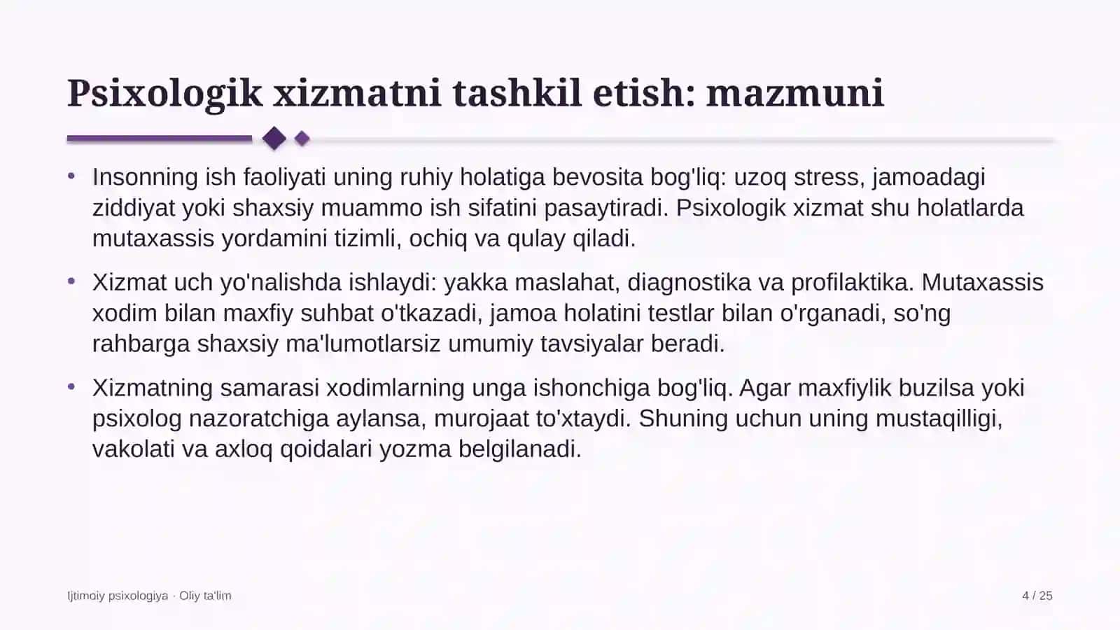 rangli metallurgiyada psixologik xizmatni tashkil etish 6101 4