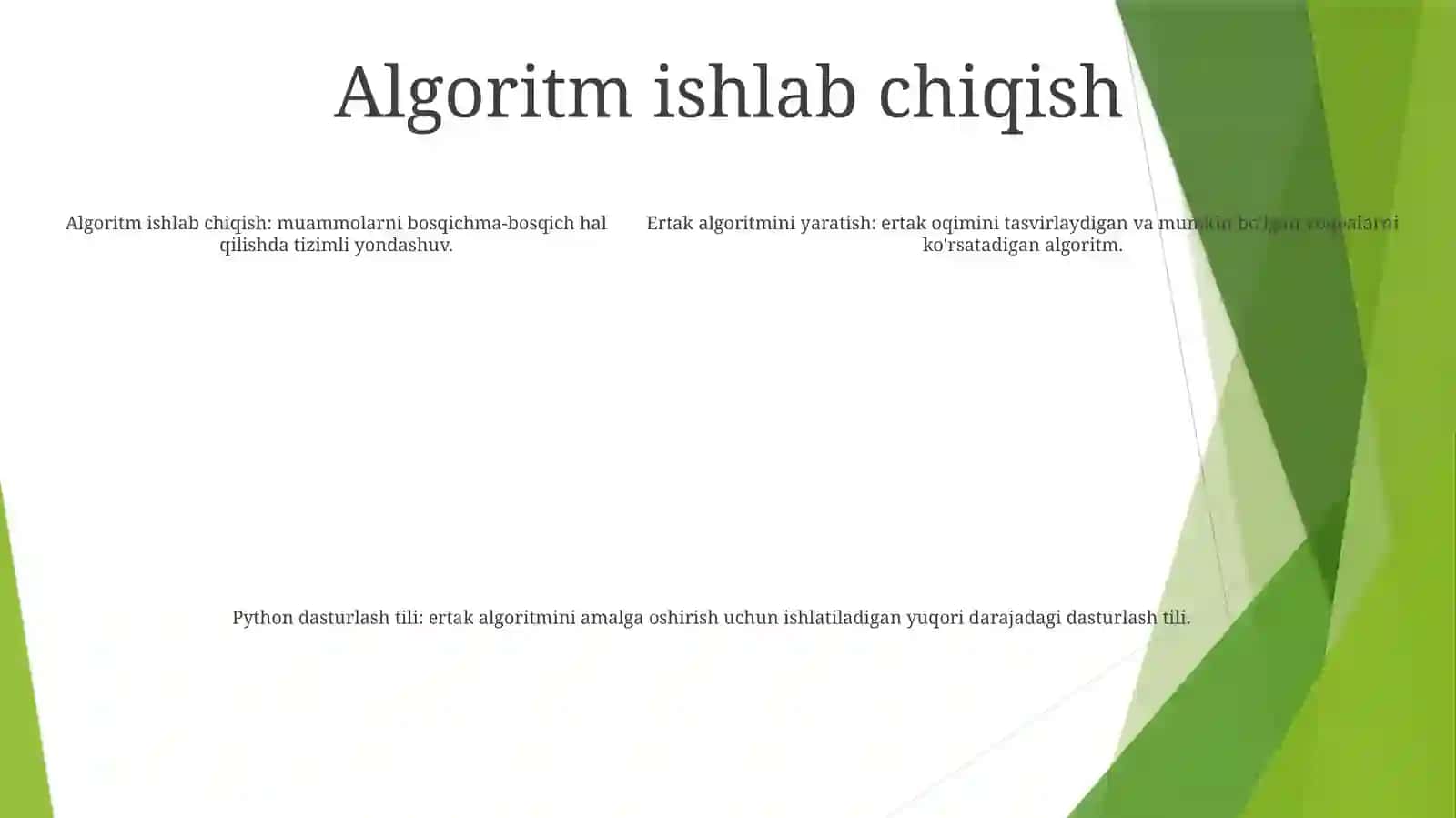 Masalalarning Algoritmini Tuzish Va Shu Algoritm Asosida Python Dasturlash Tilida Dastur Tuzish 4