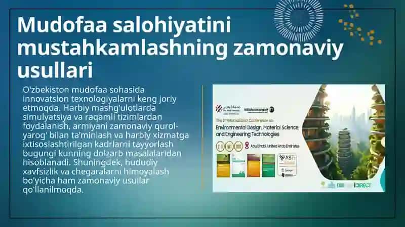O'zbekiston Respublikasi mudofaa qobiliyati. O'zbekistonda madaniy ob'ektlar va ularning faoliyati tasnifi 4