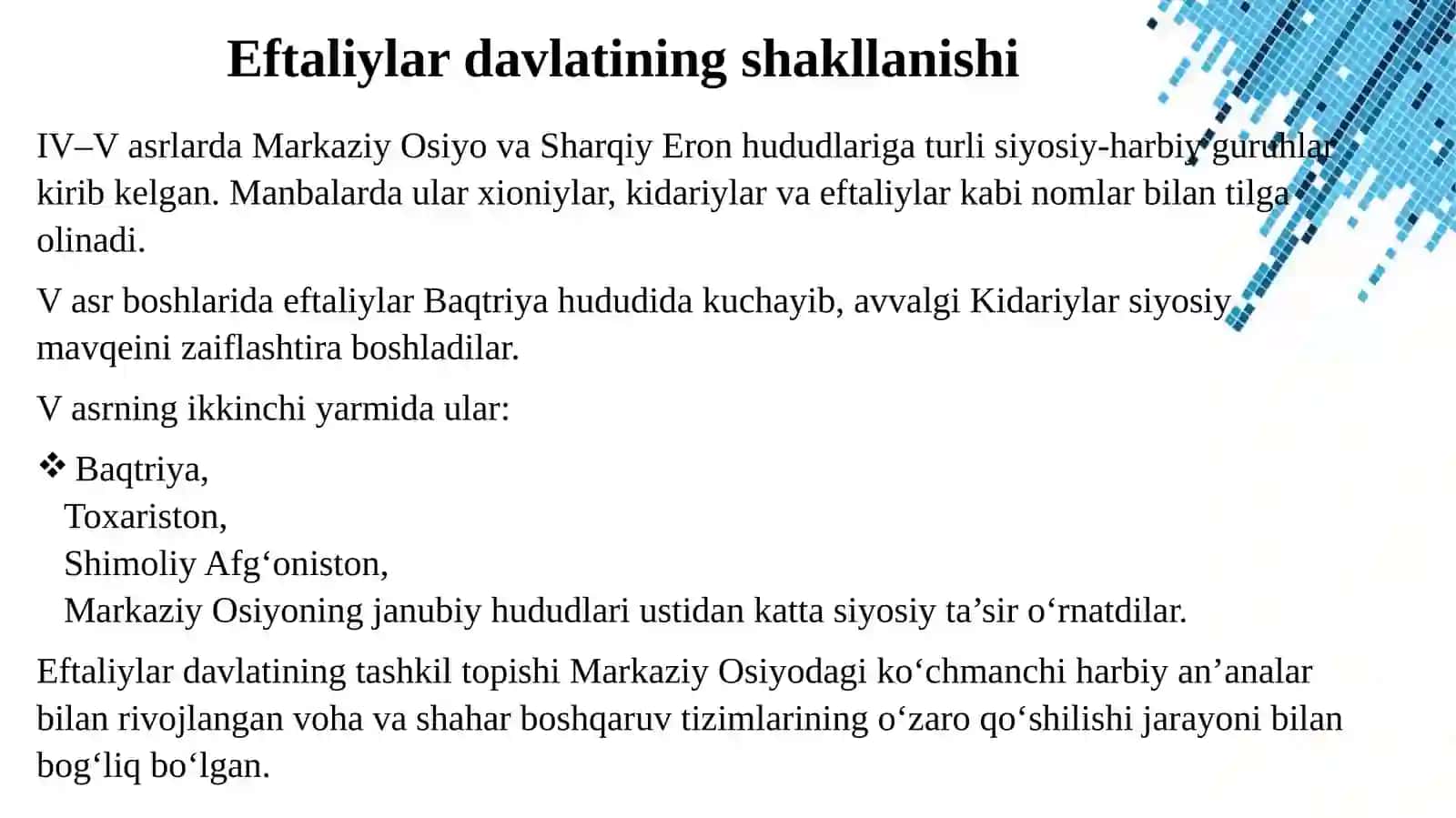EFTALIYLAR DAVLATI: SIYOSIY TUZILISHI VA DAVLAT BOSHQARUVI TIZIMI 4