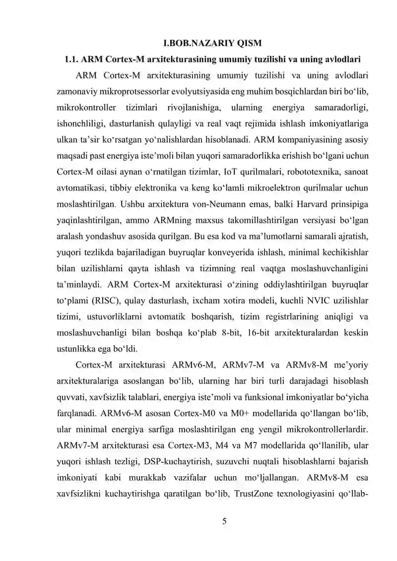 ARM CORTEX-M MIKROKONTROLLERLARI VA ULARNING DASTURLASH IMKONIYATLARI 4