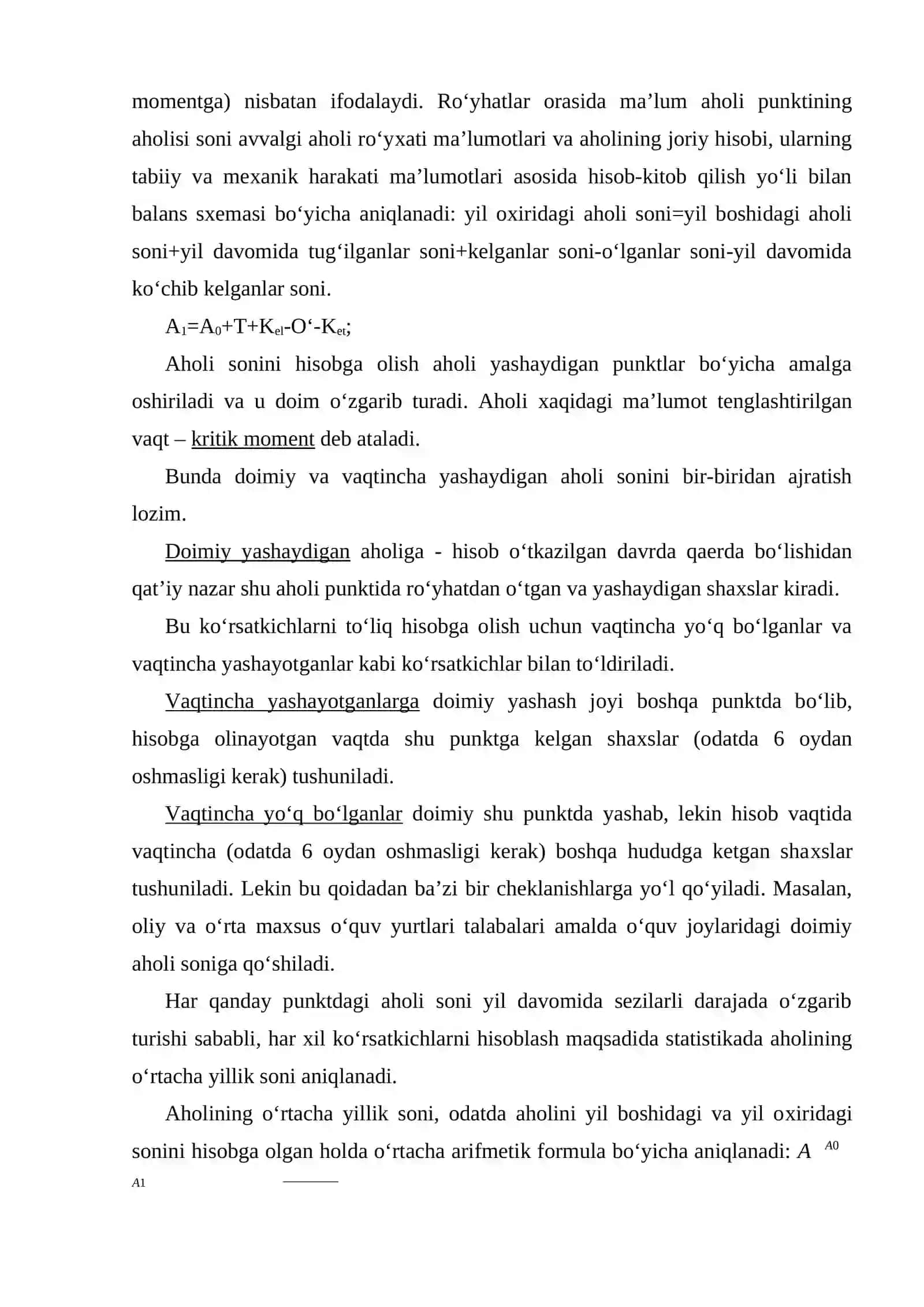 Aholi statistikasi 4