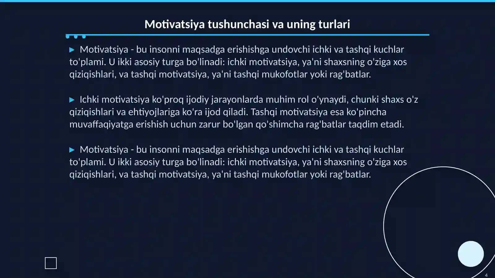 Ijodiy jarayonda stimullarning motivatsiyaga aylanish hodisasi 4