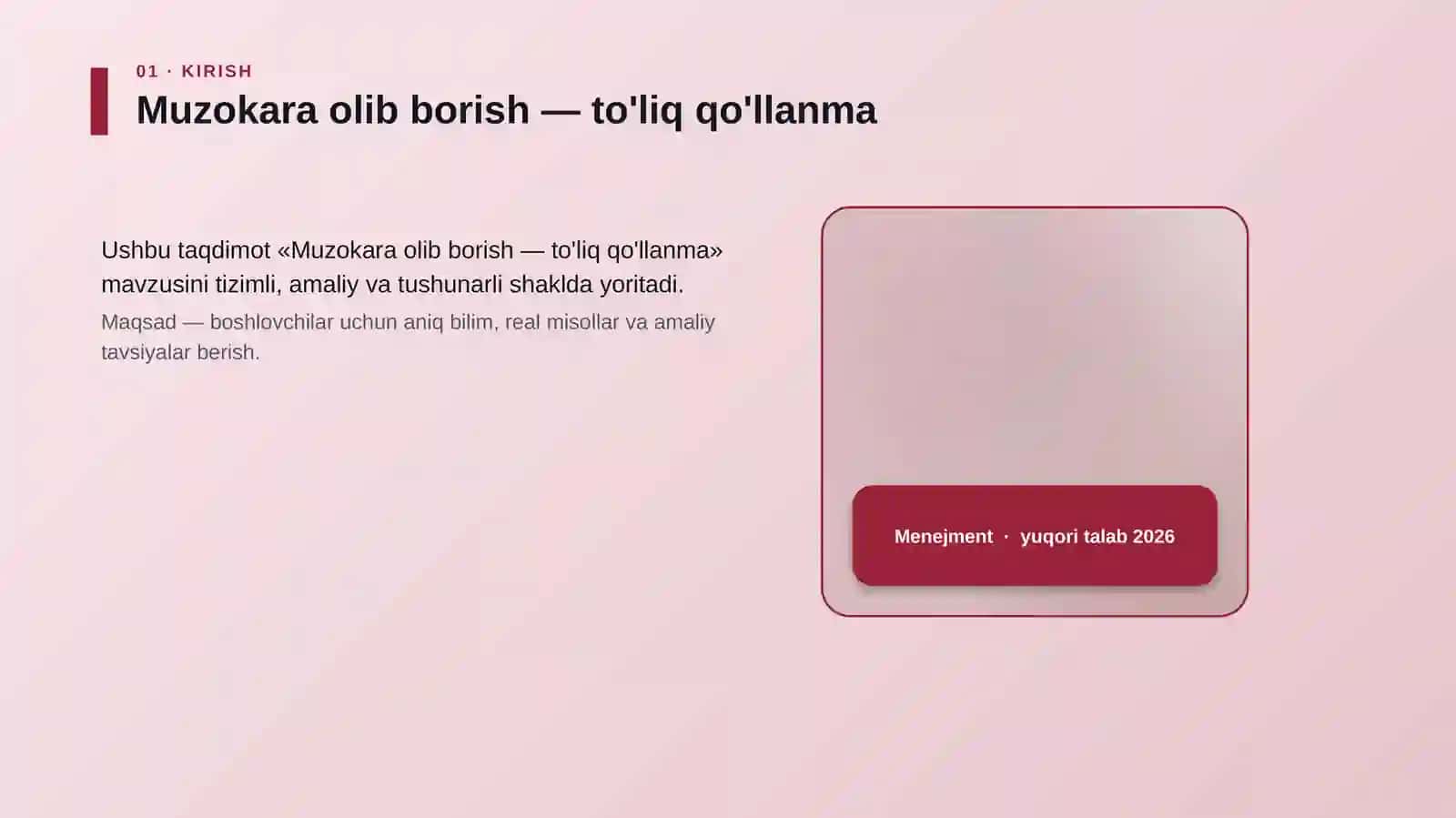 Muzokara olib borish — to'liq qo'llanma 4